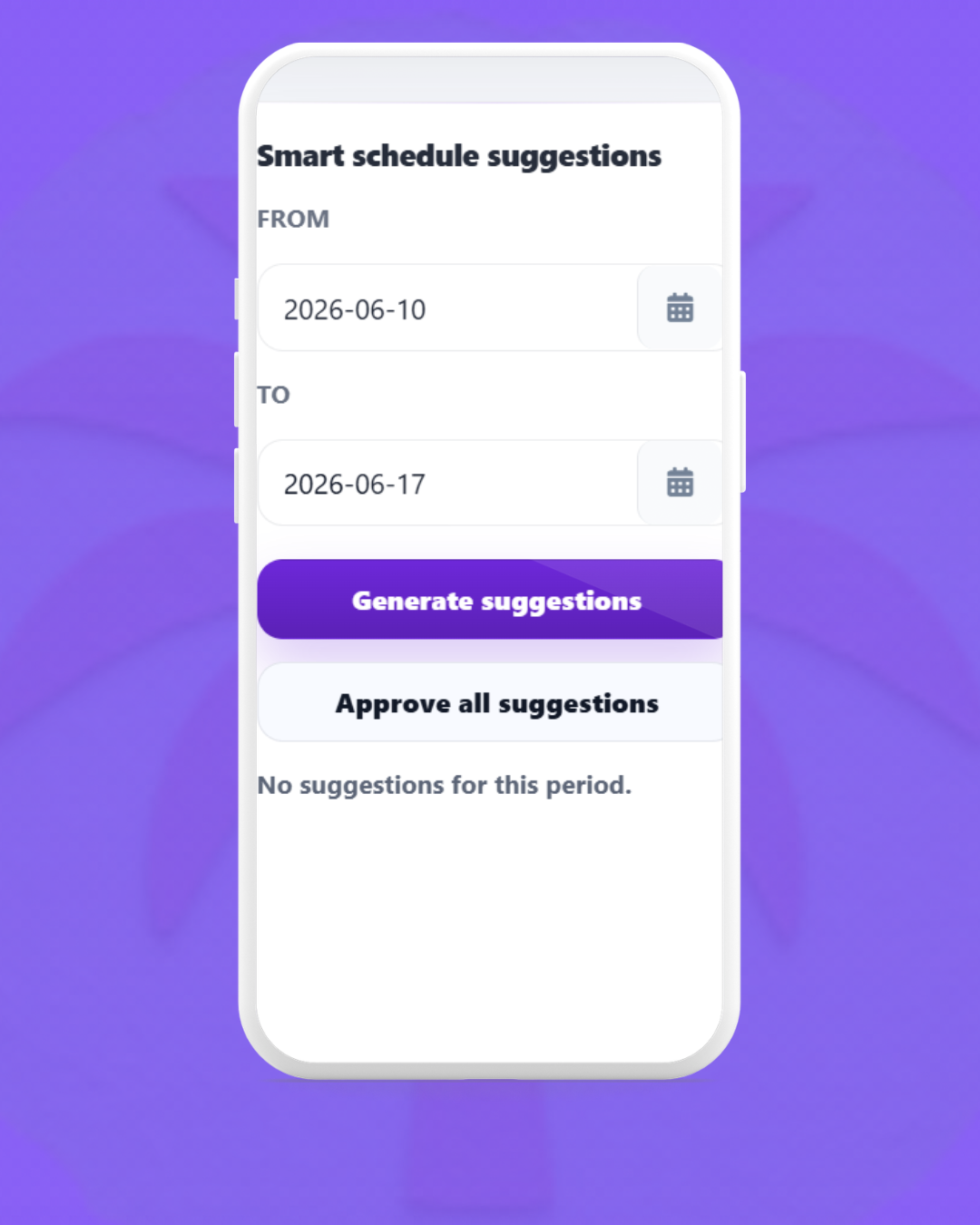 Scheduling feature preview 4